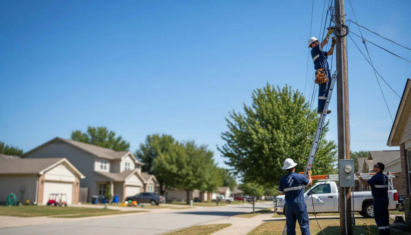 Residential electrician providing installation services in Scio, NY